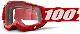 100% 2 RŪGŠTIS Raudonas Goggle (nuo fog iki skaidraus, LT 88% -92%)