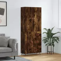 Komoda, dūminio ąžuolo spalvos, 69,5x34x180cm, apdirbta mediena