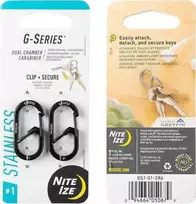 Nite Ize Karabinų rinkinys Nite Ize G-Series 1 2 vnt. juodas