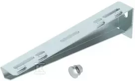 OBO Bettermann Šviesos laikiklis su iškyšomis, 310 mm ilgio, OBO grotelių loveliui, įskaitant varžtų komplektą M10 x 25, galvaniškai cinkuotas.