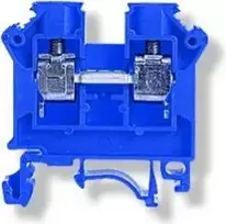 Simet 11521313 2 laidų šynų gnybtų blokas 10 mm2 mėlynas NAUJAS ZSG 1-10.0Nn 11521313