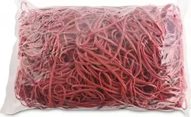 Office Products Ruoniai Office Products, skersmuo 130mm, 1,5X3mm, 60% Kauchuku, 1000G, Cowel, Raudona