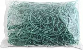 Office Products Ruoniai Office Products, skersmuo 80mm, 1,5X3mm, 60% Kauchuku, 1000G, Warm, Žalia