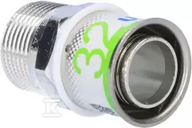 Uponor S-Press PLUS jungtis su išoriniu sriegiu. 32-R1MT