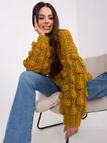 Wool Fashion Italia Megztinis-AT-SW-2382.97P-alyvuogių