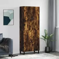 Komoda, dūminio ąžuolo spalvos, 69,5x34x180cm, apdirbta mediena