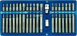 SILVER Sidabrinis Sidabrinis TORX antgalių rinkinys, 40 vnt.