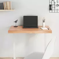 Stalviršis, šviesiai rudas, 80x50x(2-6) cm, medienos masyvas