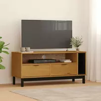TV staliukas Televizoriaus spintelė FLAM, 110x40x50cm, pušies masyvas