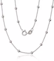 Sidabrinė grandinėlė Bead 1-3 mm - 50 - 4.8 g. - 1-3 mm.