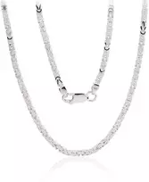 Sidabrinė grandinėlė 2.5 mm - 2.5 mm. - 45 - 16.3 g.