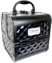 OSOM Professional lagaminas Osom plastikinis su aliuminėmis apdailomis, juodas, 185x185x200 mm