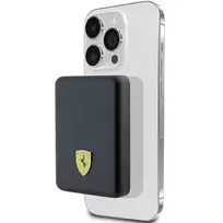 Ferrari Powerbank FEPB5MNCAK 15W 5000mAh juodos spalvos Metal Logo MagSafe