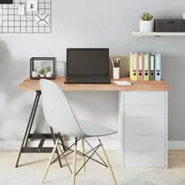Stalviršis, šviesiai rudas, 120x60x(2-4) cm, medienos masyvas