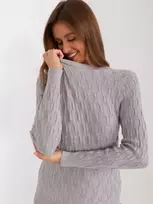 Wool Fashion Italia Megztinis-AT-SW-2324-2,68-pilkas