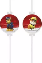 Globos Europe Bv PROCOS Psi patrulių gimtadienio šiaudeliai 4 universalūs vienetai (39901)