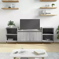 TV staliukas Televizoriaus spintelė, pilka ąžuolo, 160x35x55cm, mediena