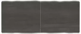 Stalviršis, tamsiai pilkas, 140x60x6 cm, ąžuolo masyvas