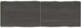 Stalviršis, tamsiai pilkas, 120x40x6cm, ąžuolo medienos masyvas