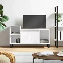 TV staliukas Televizoriaus spintelė, baltos spalvos, 100x35x55cm, mediena