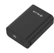 Juoda 20000 mAh išorinė baterija Tellur PD702 Compact Pro