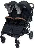 Valco Baby Snap Duo Trend SPORT – dvivietis vežimėlis | juodos spalvos