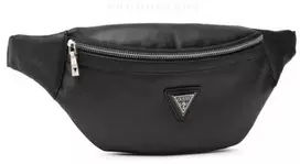 Guess, Certosa, Synthetic Leather, Textile Fanny Pack, hmcrts p1330, Juodas, 28 x 14 x 8 cm, For Men