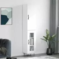 Komoda, baltos spalvos, 34,5x34x180cm, apdirbta mediena