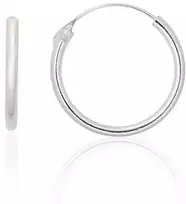 Sidabriniai auskarai –žiedai - 0.8 g. - 16 mm.