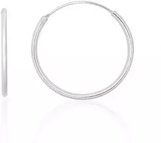 Sidabriniai auskarai –žiedai - 0.6 g. - 20 mm.