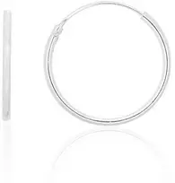 Sidabriniai auskarai –žiedai - 0.6 g. - 18 mm.