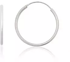 Sidabriniai auskarai –žiedai - 1.1 g. - 25 mm.