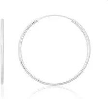 Sidabriniai auskarai –žiedai - 4 g. - 45 mm.