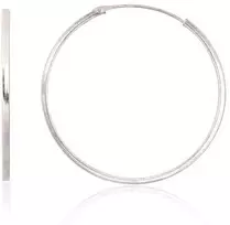 Sidabriniai auskarai –žiedai - 2.5 g. - 35 mm.