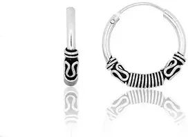 Sidabriniai auskarai –žiedai - 1.8 g. - 16 mm.