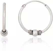 Sidabriniai auskarai –žiedai - 1.6 g. - 20 mm.