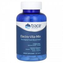 Trace Minerals Multivitaminų ir mineralų kompleksas su omega rūgštimis, žaliosiomis supermaisto medžiagomis ir fermentais Electro-Vita-Min Daily 5 180 kapsulių