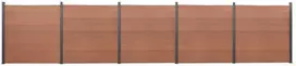 Tvoros segmento rinkinys, rudos spalvos, 872x186cm, WPC