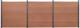 Tvoros segmento rinkinys, rudos spalvos, 526x186cm, WPC