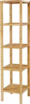 Songmics Bambukas 5 lentynos 33 x 33 x 146 cm siauras