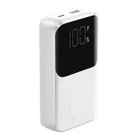 Mini power bank su integruotu kabeliss Joyroom JR-PBC06 30W 10000mAh – baltos spalvos