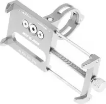 Forcell GUB bike holder for mobile phone G85 Aliuminio sidabrinis