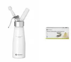 Kitchen Line plaktos grietinėlės sifonas 0,5l + PRIEDAI - Hendi 588369