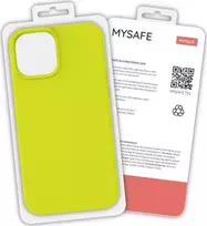 Dėklas MYSAFE SILICONE CASE IPHONE 12 MINI Geltonas BOX