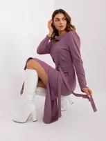 Lakerta Suknelė-LK-SK-509447.75P-violetinė