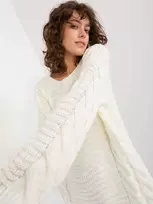 Badu Megztinis-BA-SW-8047.92P-ekru