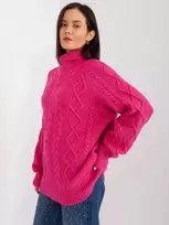 Wool Fashion Italia Megztinis-AT-SW-2355-2.30X-fuksija