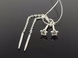 Best Diamonds Kabantys auksiniai auskarai su briliantais Praba: 585
