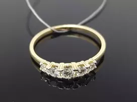 Best Diamonds Geltono aukso žiedas su briliantais Praba: 585