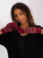Wool Fashion Italia Pirštinės-AT-RK-2310.91-bordo